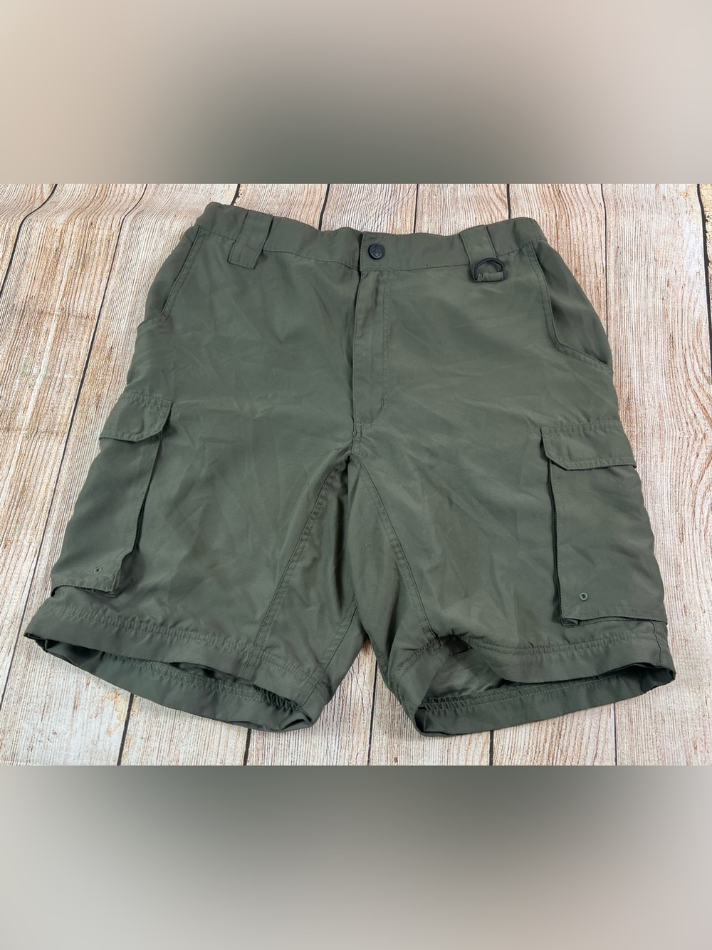 Mens Boy Scouts Green Cargo Shorts Size Medium